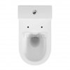 CERSANIT - Miska kompaktowa CREA CleanOn 010/020, owalna, back-to-wall, deska slim duroplastowa  K114-023